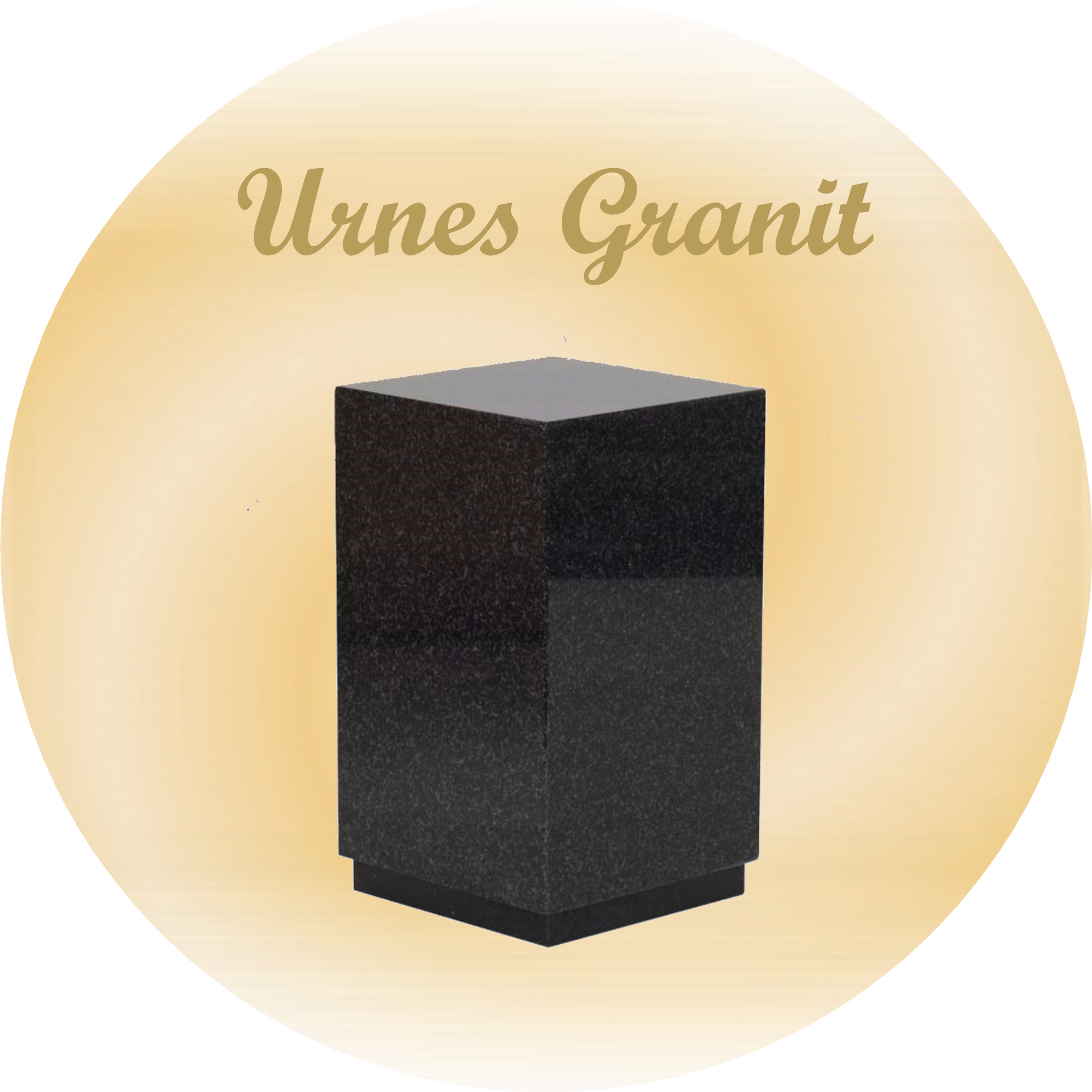 Urne Funéraire En Granit Brut à Sceller