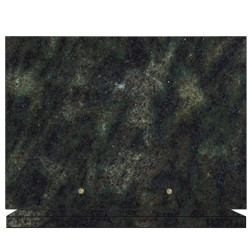 PLAQUE FUNÉRAIRE 25X35 GRANIT VERT TROPICAL SUR SOCLE