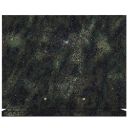 PLAQUE FUNÉRAIRE 30X40 SUR SOCLE GRANIT VERT TROPICAL