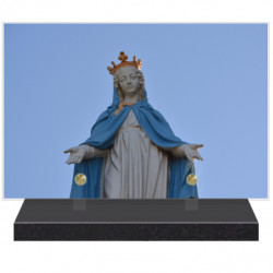 PLAQUE FUNÉRAIRE RELIGION VIERGE MARIE 20 cm X 30 cm FPF6420