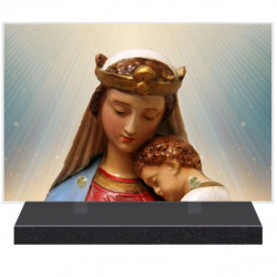 PLAQUE FUNÉRAIRE VIERGE MARIE RELIGION 20 cm X 30 cm FPF6421