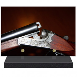 PLAQUE FUNÉRAIRE CHASSE FUSIL 20 cm X 30 cm FPF8018