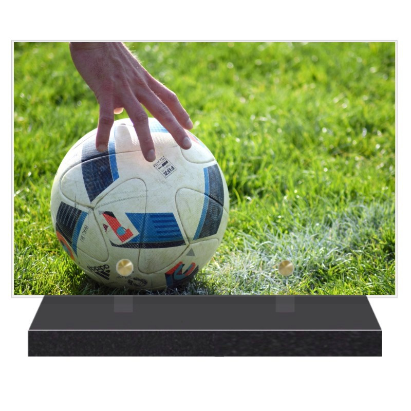 PLAQUE FUNÉRAIRE FOOTBALLEUR FOOTBALL 20 cm X 30 cm FPF10175