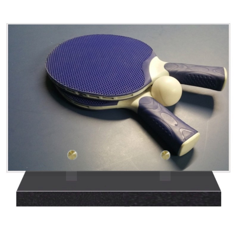 PLAQUE FUNÉRAIRE TENNIS DE TABLE 20 cm X 30 cm FPF10309