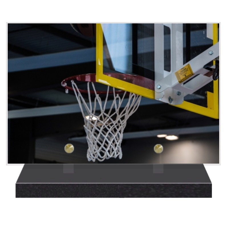 PLAQUE FUNÉRAIRE BASKET BALL 20 cm X 30 cm FPF10714