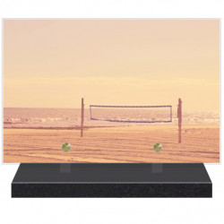 PLAQUE FUNÉRAIRE LOISIRS BEACH VOLLEY 20 cm X 30 cm FPF10721