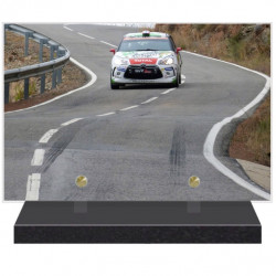 PLAQUE FUNÉRAIRE VOITURE DE RALLYE 20 cm X 30 cm FPF10756