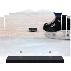 PLAQUE FUNÉRAIRE LIVRE HOCKEY SUR GLACE A PERSONNALISER FPF10781