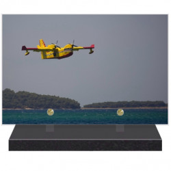 PLAQUE FUNÉRAIRE CANADAIR AVIATION CIVILE 20 cm X 30 cm FPFNX080