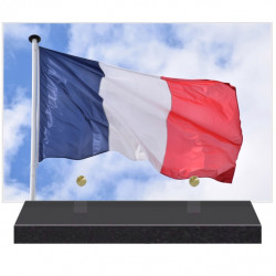 PLAQUE FUNÉRAIRE DRAPEAU FRANCAIS 20 cm X 30 cm FPFNX160