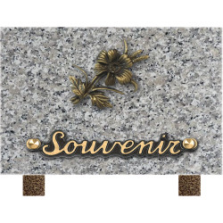 plaque granit personnalisable avec 1 inter INT001 TA