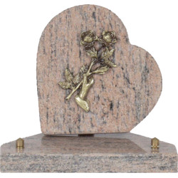 plaque granit Coeur personnalisable avec 1 inter INT026JU