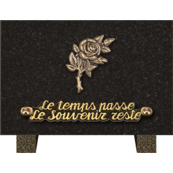 plaque granit personnalisable avec 1 inter INT039 MA