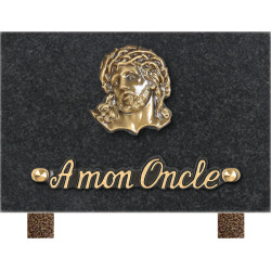 plaque granit personnalisable avec 1 inter INT001 IM