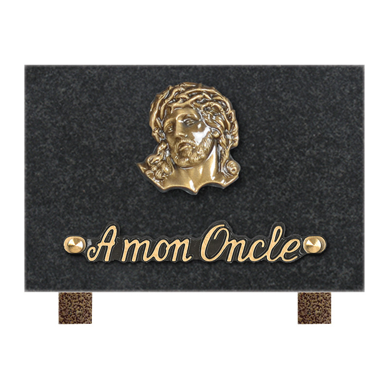 plaque granit personnalisable avec 1 inter INT001 IM