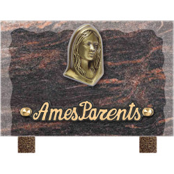 plaque granit personnalisable avec 1 inter INT002 HB