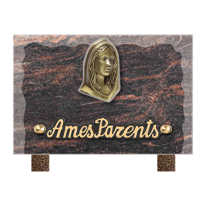 plaque granit personnalisable avec 1 inter INT002 HB