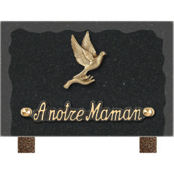 plaque granit personnalisable avec 1 inter INT002 MA