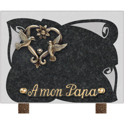 plaque granit personnalisable avec 1 inter INT005 IM