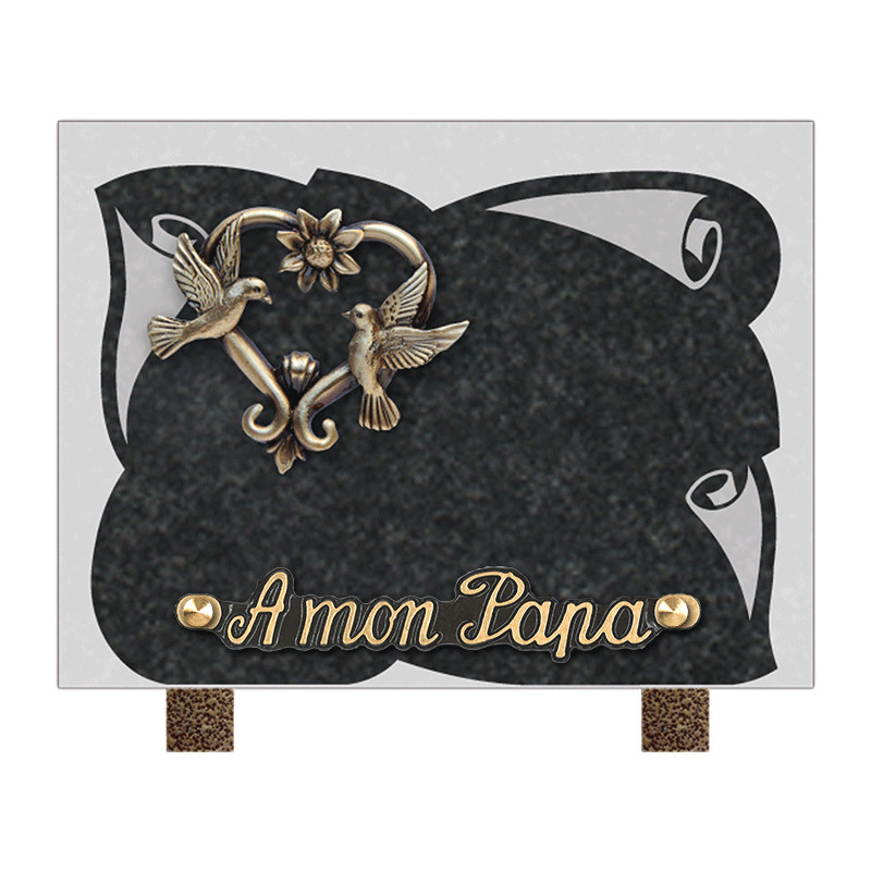 plaque granit personnalisable avec 1 inter INT005 IM