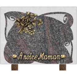 plaque granit personnalisable avec 1 inter INT005 PA