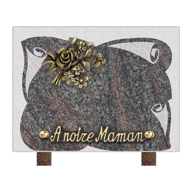 plaque granit personnalisable avec 1 inter INT005 PA