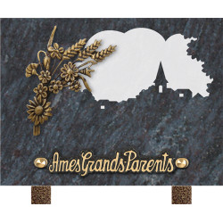 plaque granit personnalisable avec 1 inter INT006 MB