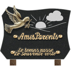 plaque granit personnalisable avec 2 inters INT008 MA