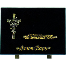 plaque granit personnalisable avec 2 inters INT041 MA