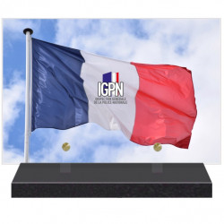 PLAQUE FUNÉRAIRE IGPN 20 cm X 30 cm FPFNX160-9