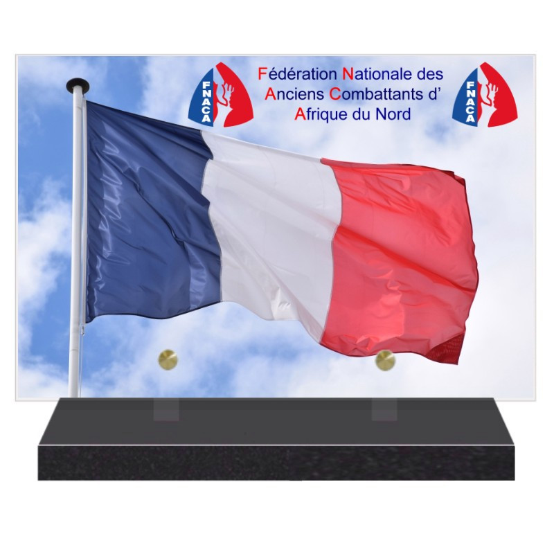 PLAQUE FUNÉRAIRE FNACA 20 cm X 30 cm FPFNX160-18