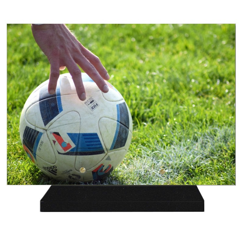 PLAQUE FUNÉRAIRE FOOTBALLEUR FOOTBALL 25 cm X 35 cm FPF10175