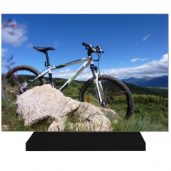 PLAQUE FUNÉRAIRE VÉLO VTT 25 cm X 35 cm FPF10475