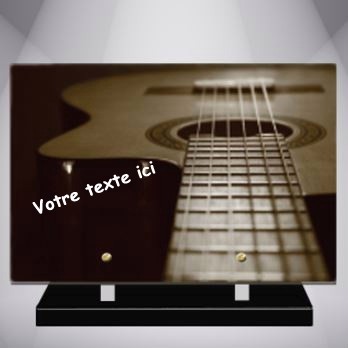 plaque personnalisé plexi gravure musicien