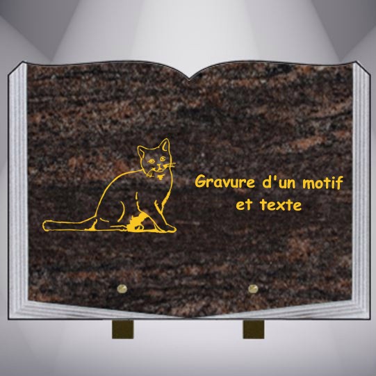 plaque funeraire personnalisée chat