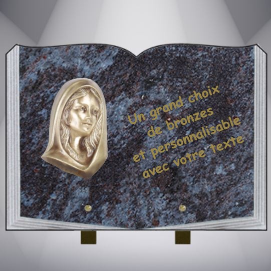 Bronzes divers pour plaques funeraires