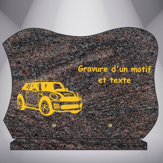 plaque gravure automobile, voiture