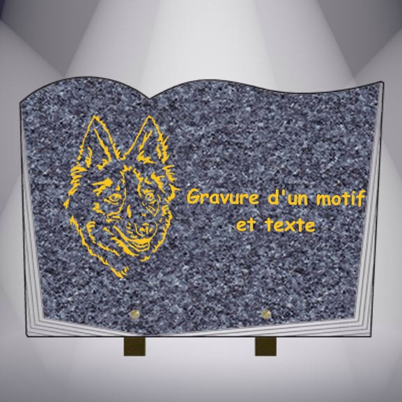 gravure chien berger allemand