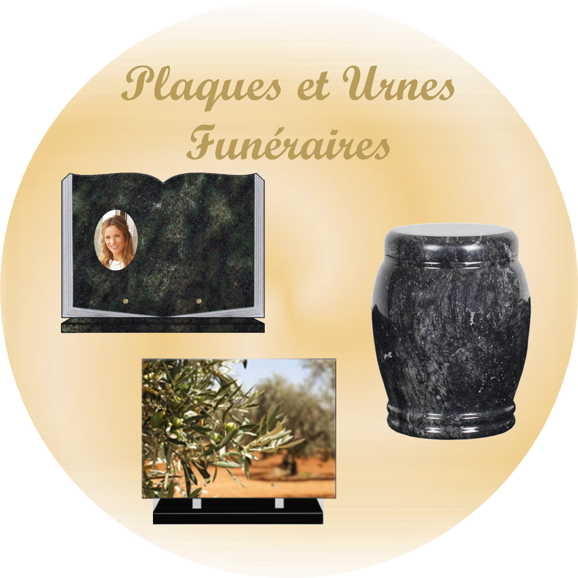 plaques et urnes funéraires ALPES MARITIMES 06