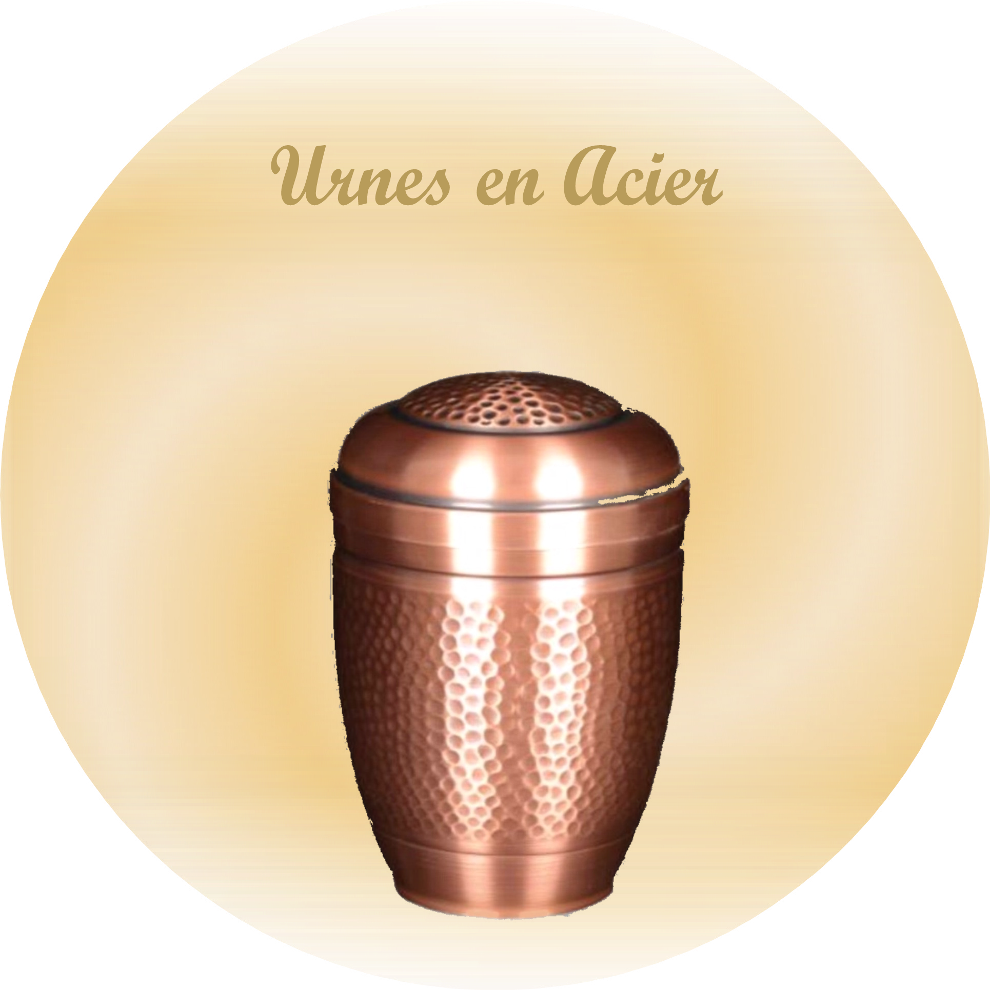 URNE FUNERAIRE EN acier CARDAN