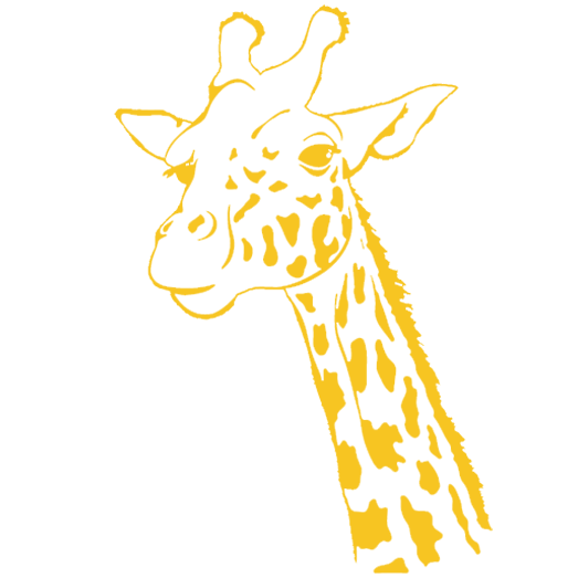 plaque funéraire animaux gravée girafe