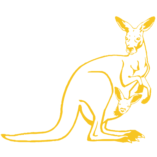 Plaque personnalisée gravée kangourou