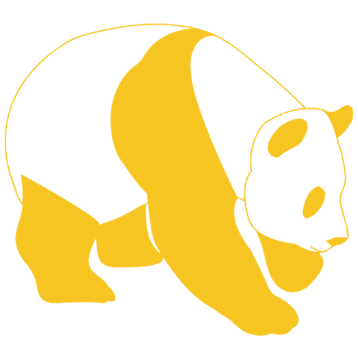 plaque panda personnalisée