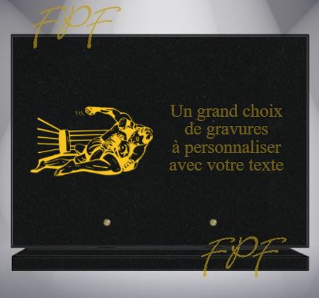 PLAQUE FUNÉRAIRE SPORT SPORT DE COMBAT