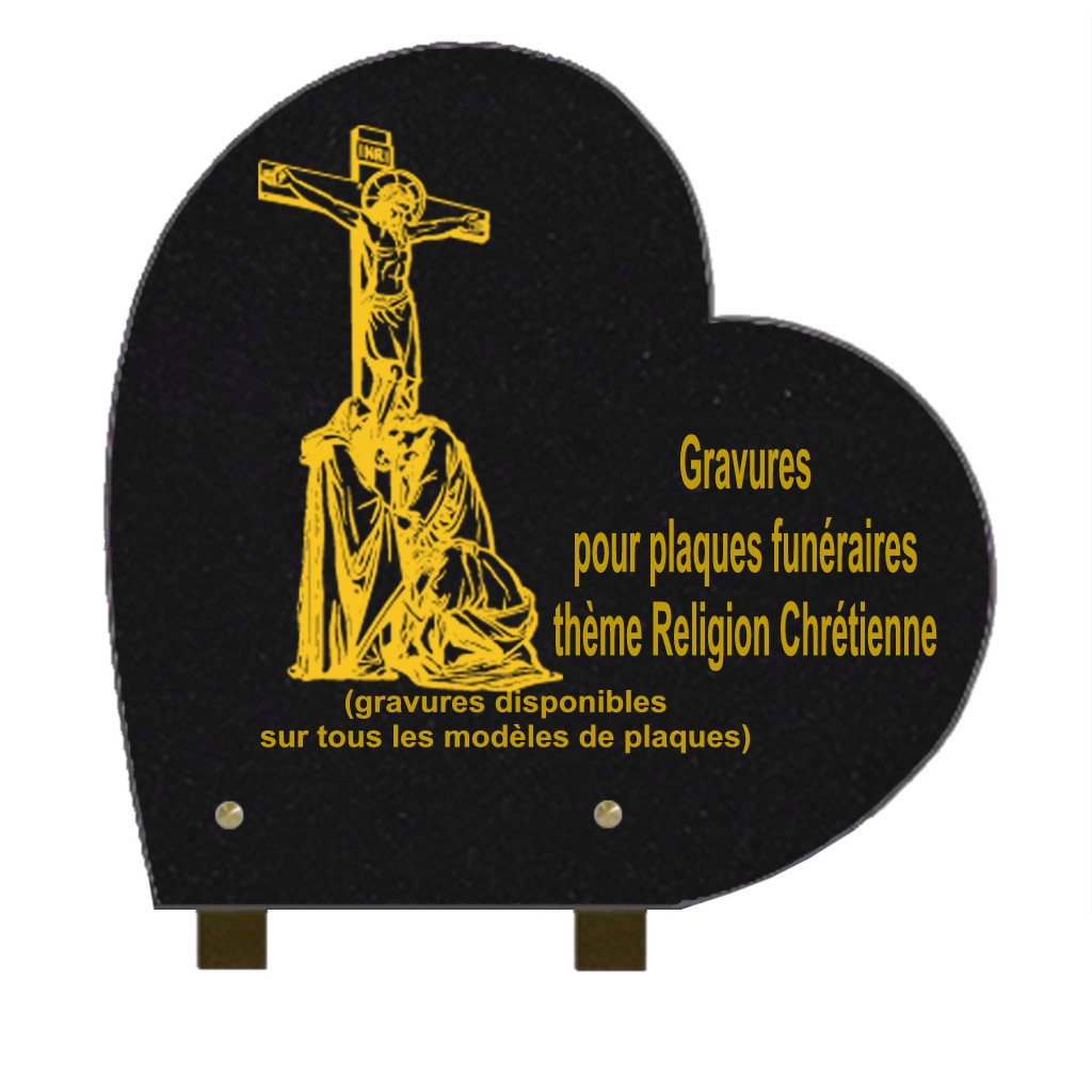 religions - Plaques funéraires gravées or