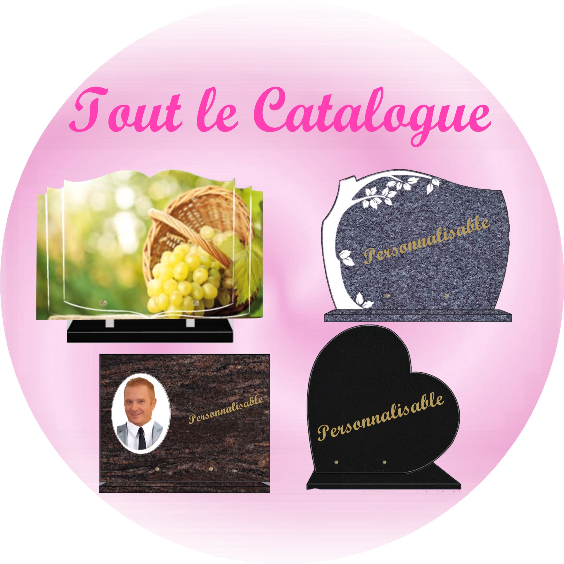 tout le catalogue de plaques funeraires