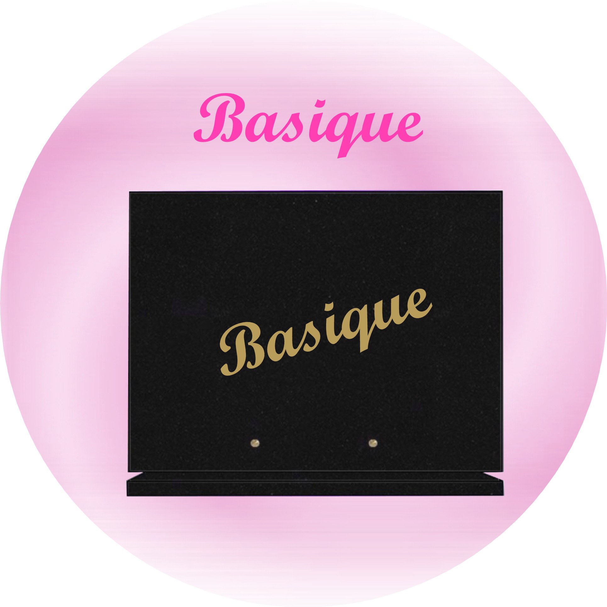 Forme basique plaques funeraires rectangle