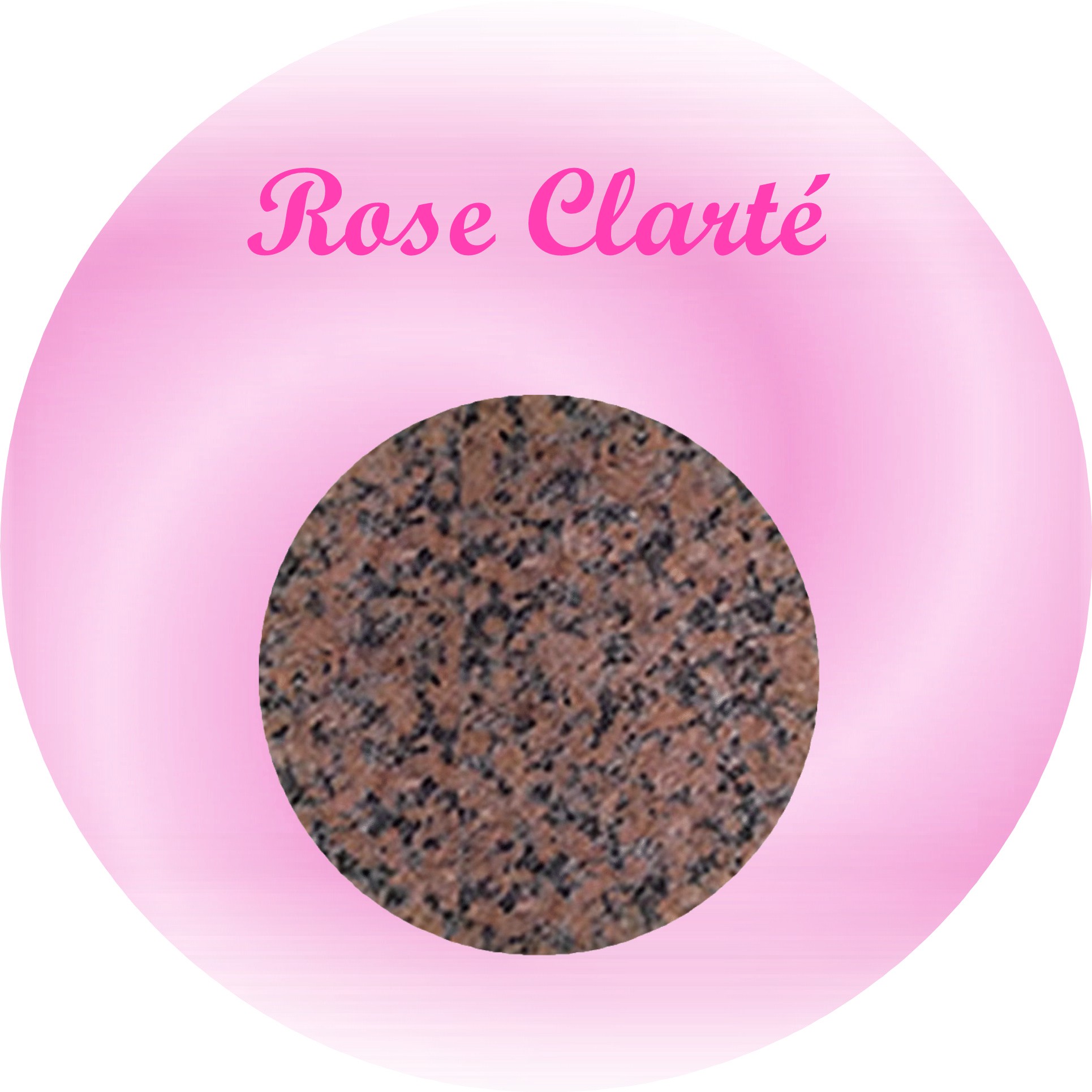 rose clarté plaque funéraire granit